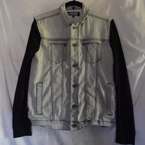 Rude Denim Jacket With Black Sleeves